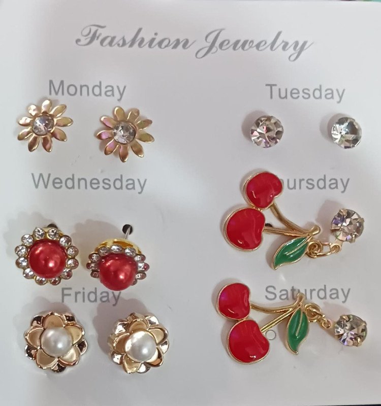 Fashion Jewelry Boucles d'Oreilles Everyday Set/12pcs